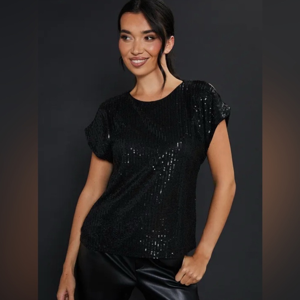 H&M double layered Sequin Top